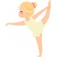sticker mural danse classique chambre fille