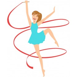 sticker mural danseuse