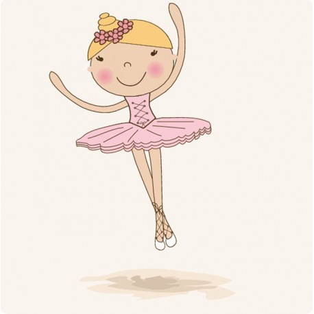 sticker mural danseuse classique chambre fille