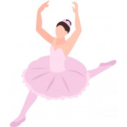 sticker mural danseuse etoile chambre fille