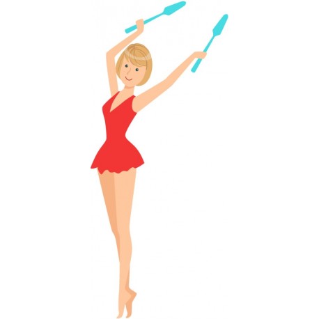 stickers danseuse etoile chambre fille