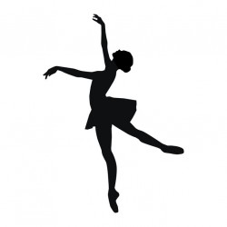 stickers mural danseuse classique