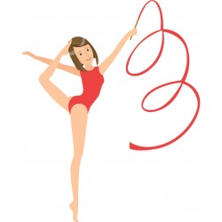 stickers muraux danseuse