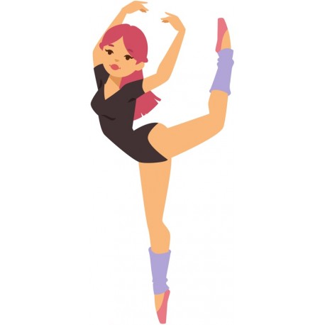 stickers muraux danseuse ballerine decoration