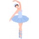 stickers muraux danseuse classique decoration