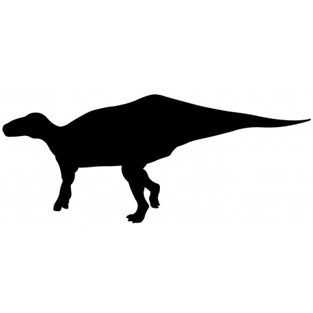 autocollant dinosaure noir