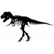 autocollant dinosaure noir blanc