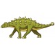 stickers muraux dinosaure tete