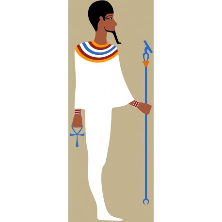 autocollant femme egypte