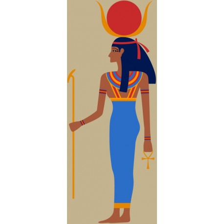 autocollant theme egypte chambre