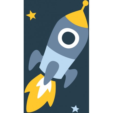 autocollant fusee deco enfant