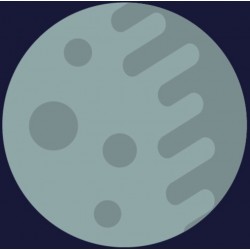 sticker espace meteorite