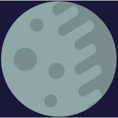 sticker espace meteorite