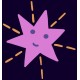 sticker etoile rose
