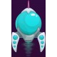 sticker fusee espace