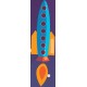 sticker mural fusee