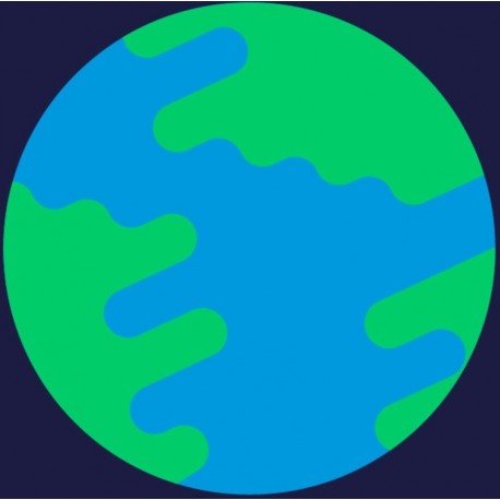 sticker planete rouge