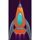 stickers fusee espace