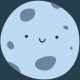 stickers lune chambre enfant