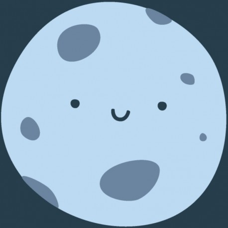 stickers lune chambre enfant