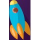 stickers muraux fusee