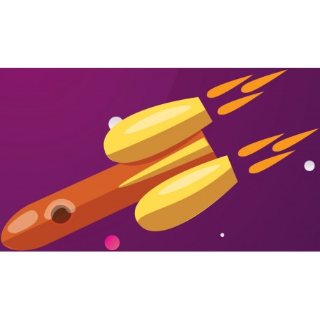 stickers muraux fusee espace