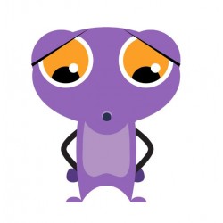 autocollant mural alien pixel