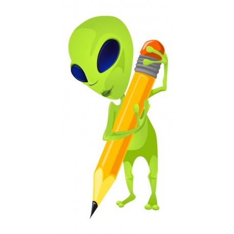 autocollant mural extraterrestre enfant