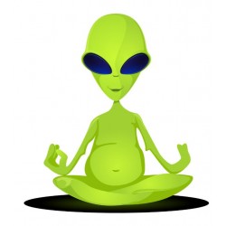 autocollant mural ovni crayon