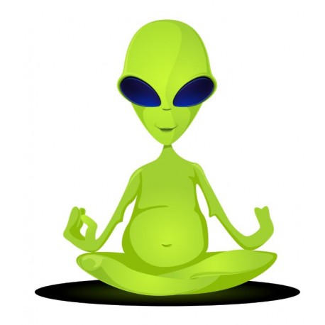 autocollant mural ovni crayon