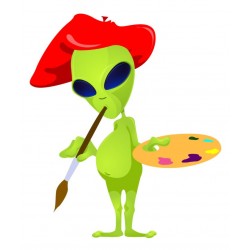 autocollant ovni lecture