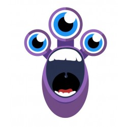 autocollants muraux alien pixel