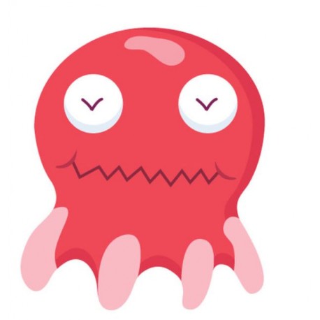 sticker extraterrestre bleu