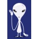 sticker extraterrestre orange