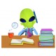 sticker mural theme extraterrestre enfant