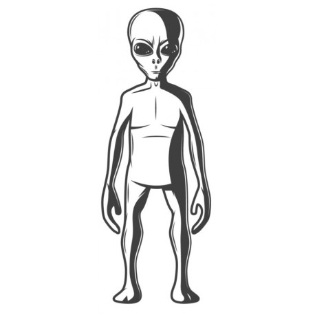 sticker ovni lunettes de soleil et cocktail