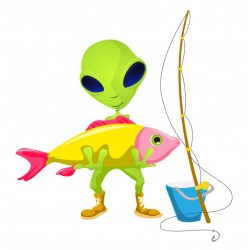 sticker ovni noir et blanc