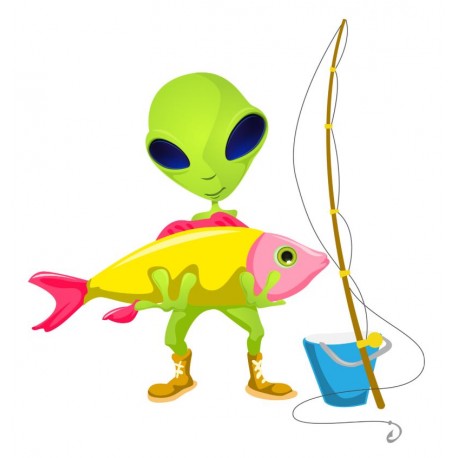 sticker ovni noir et blanc