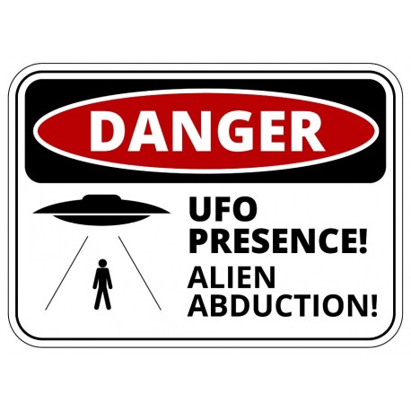 sticker panneau aliens activity area