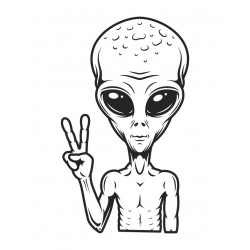 stickers extraterrestre chambre