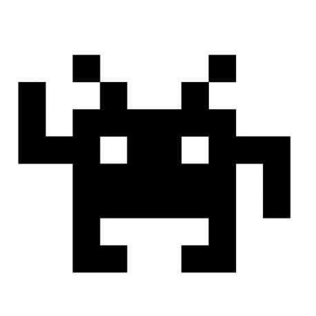 stickers extraterrestre vert violet