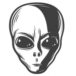 sticker terre noir et blanc