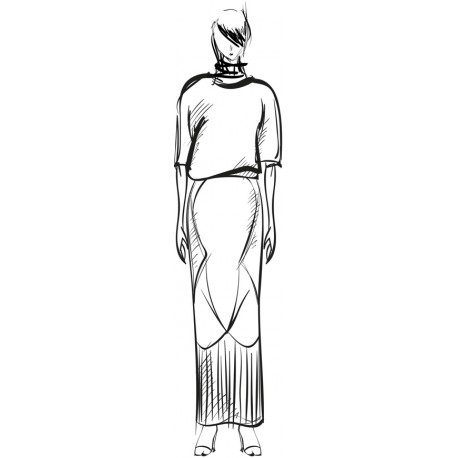 autocollant fashion girl