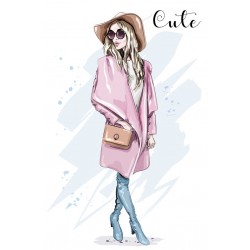 autocollant mode fille