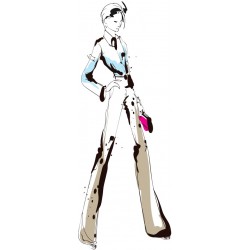 autocollant mural fashion deco