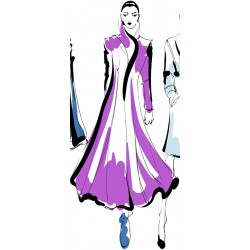 autocollant mural mode fille