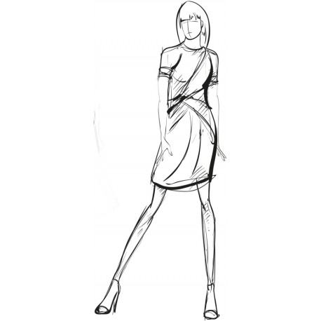 autocollants fashion girl