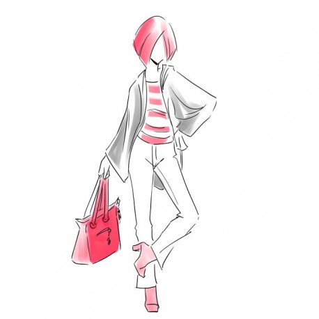 autocollants mode fille deco