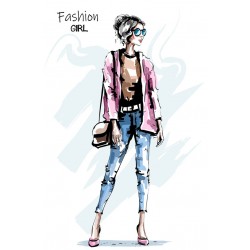 autocollants muraux fashion femme