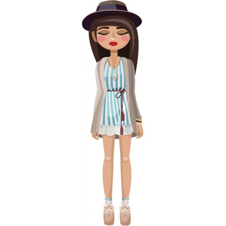 sticker fashion chambre